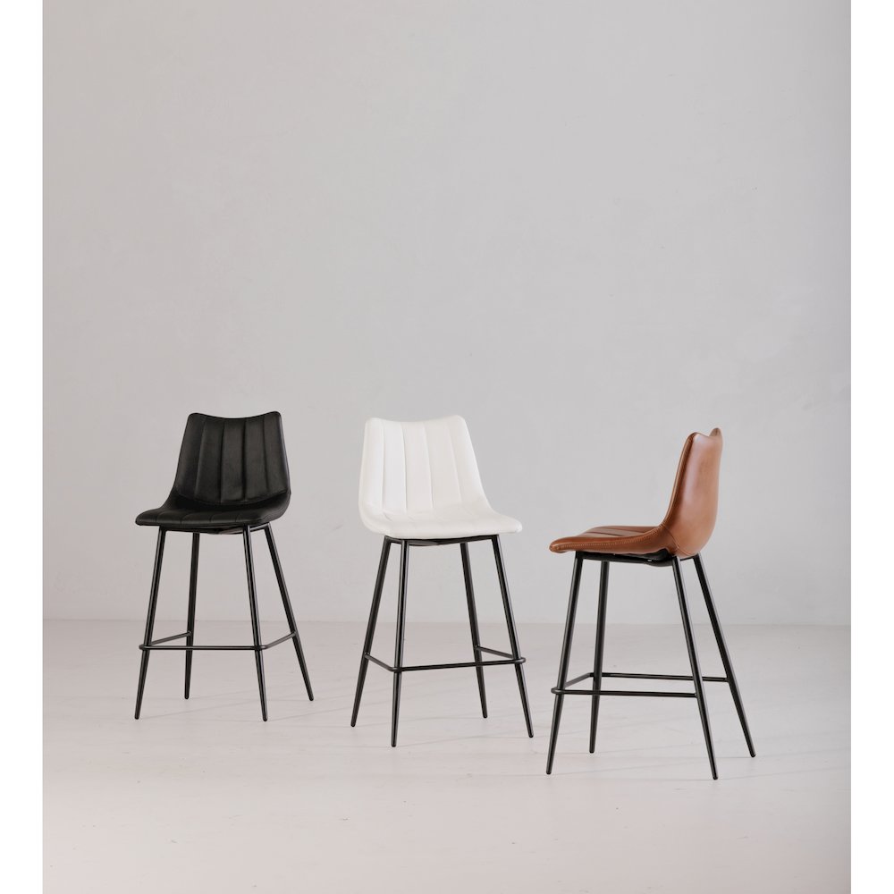 Alibi Bar Stool Matte Black - Set Of Two. Picture 9