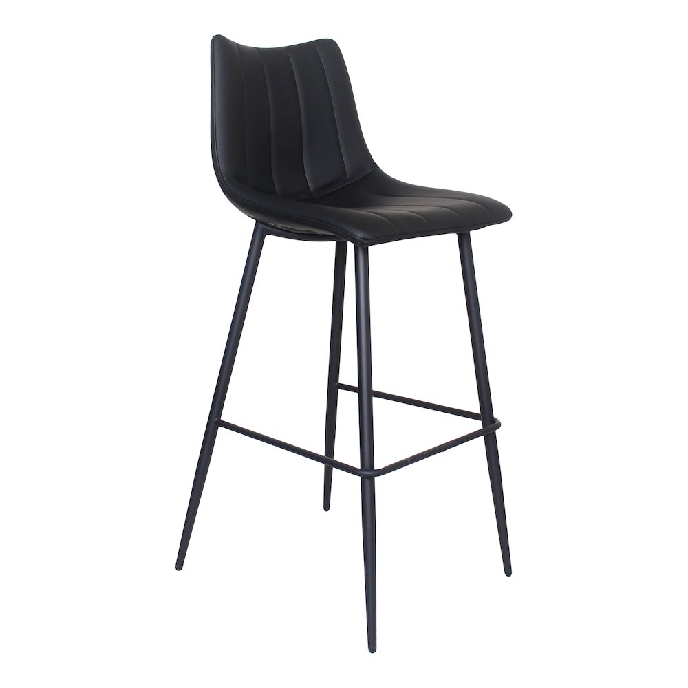 Alibi Bar Stool Matte Black - Set Of Two. Picture 4
