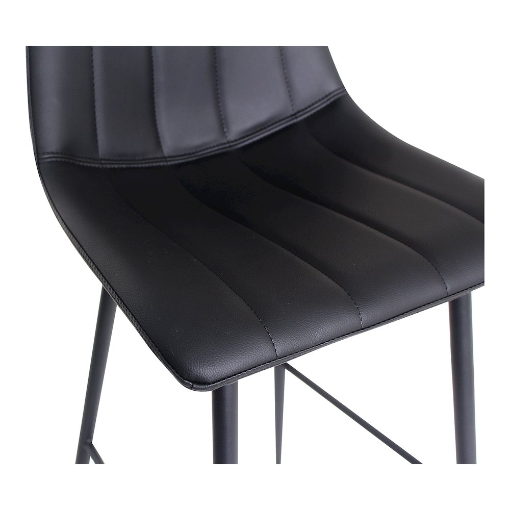 Alibi Bar Stool Matte Black - Set Of Two. Picture 6
