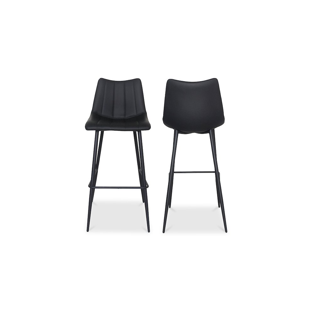 Alibi Bar Stool Matte Black - Set Of Two. Picture 2