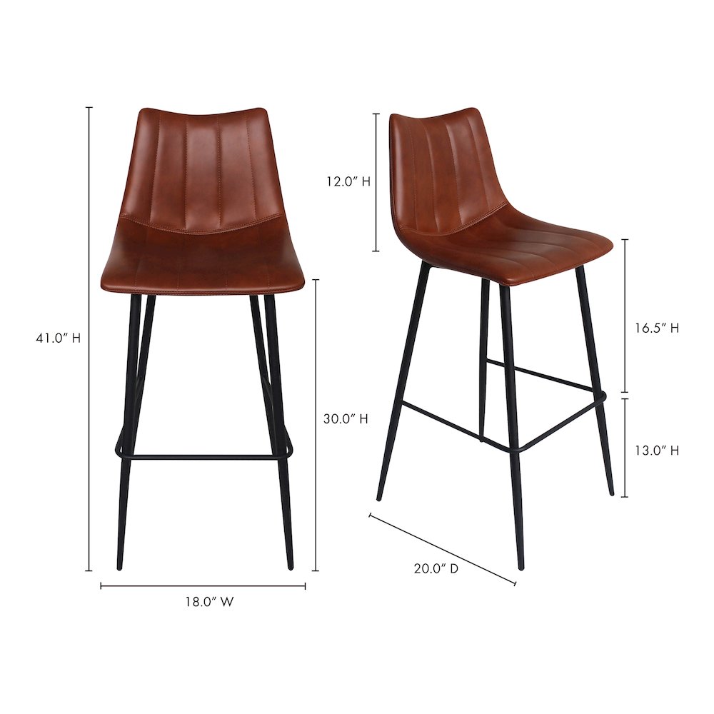 Alibi Bar Stool Brown - Set Of Two. Picture 12