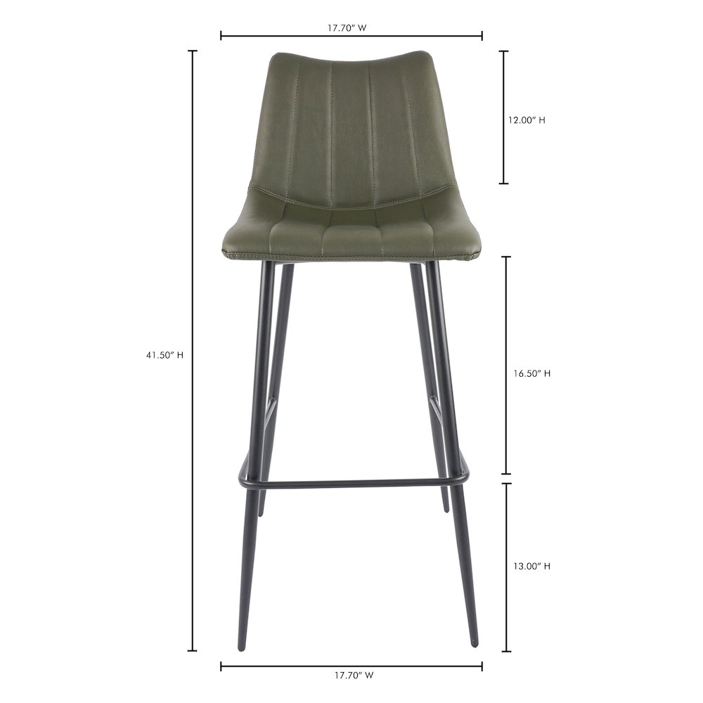Alibi Barstool Dark Green - Set Of Two. Picture 11