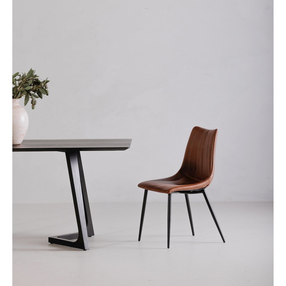 Alibi Dining Chair Brown - Set Of Two. Picture 8