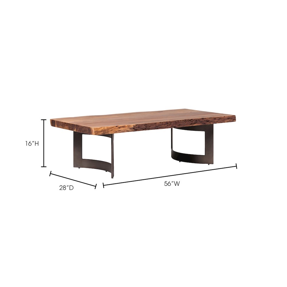 Bent Coffee Table Brown. Picture 9