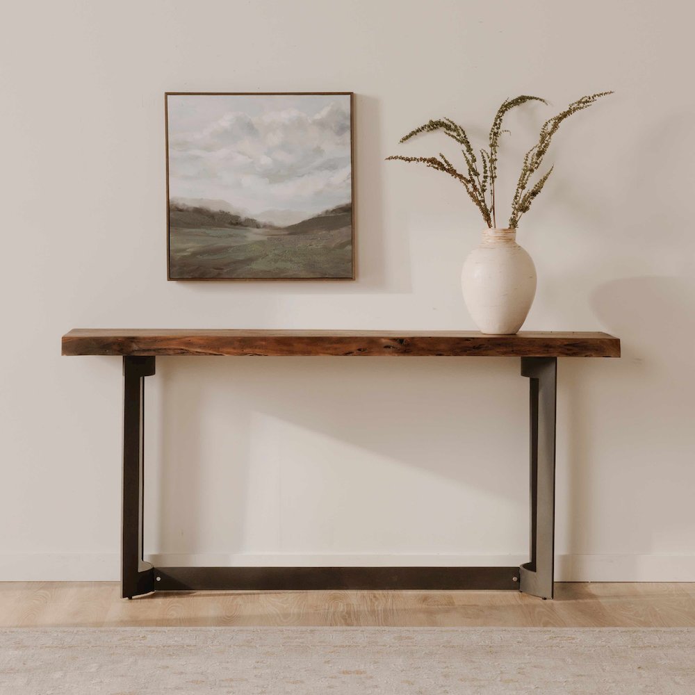 Bent Console Table Brown. Picture 7