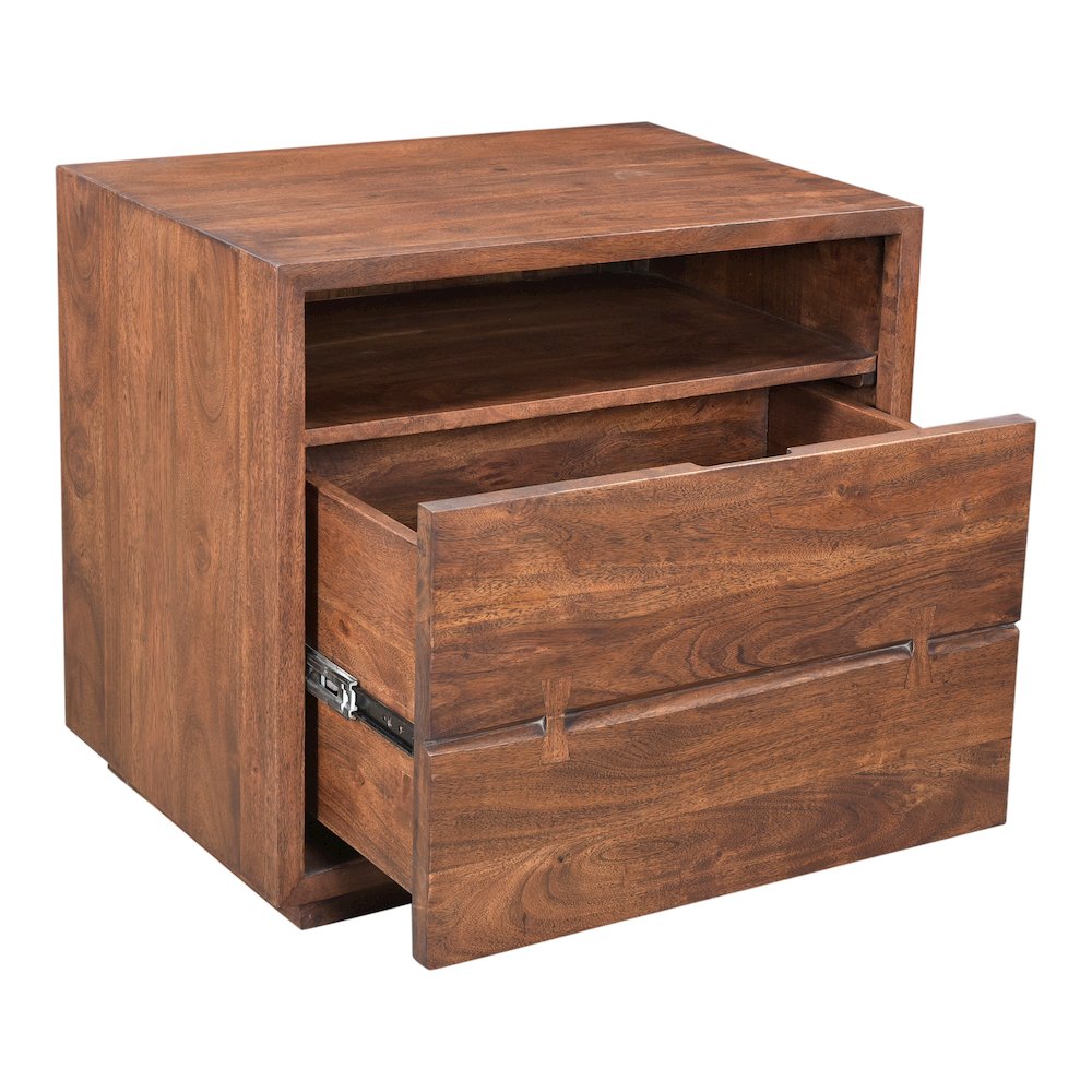 Rustic Acacia Wood Nightstand - Part of Madagasikara Collection, Belen Kox. Picture 3