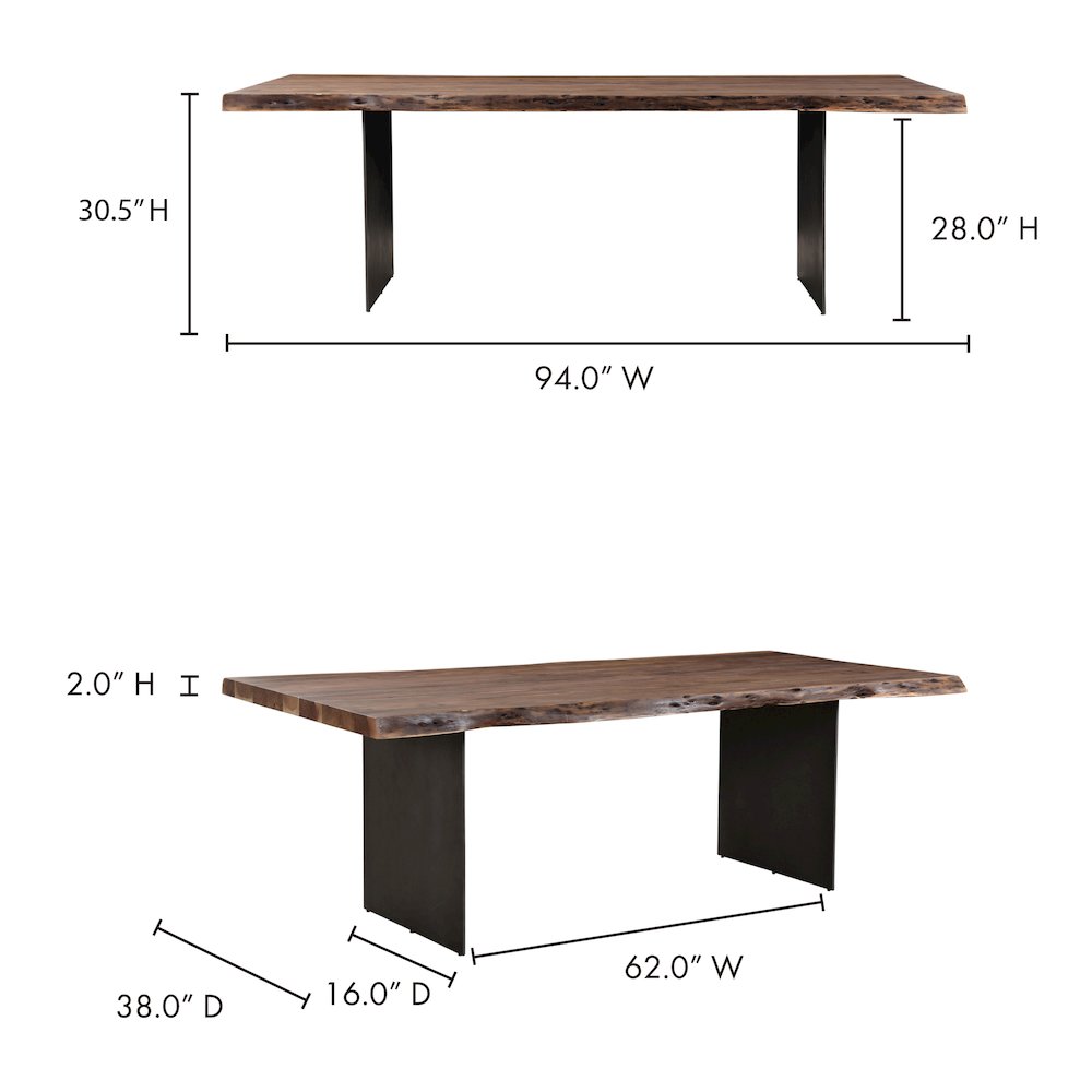 Howell Dining Table Natural. Picture 6