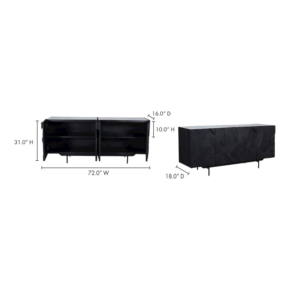 Kattan Sideboard Black. Picture 10