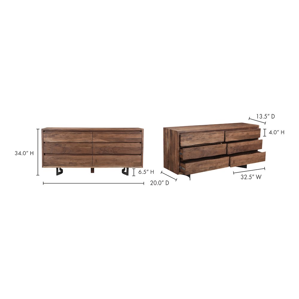 Bent Dresser Brown. Picture 8