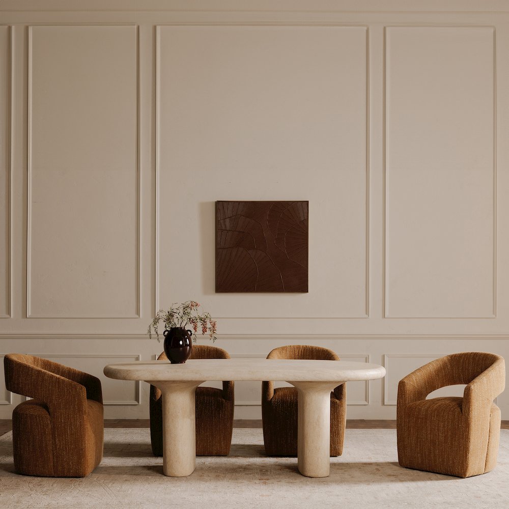 Warby Outdoor Dining Table Beige. Picture 10