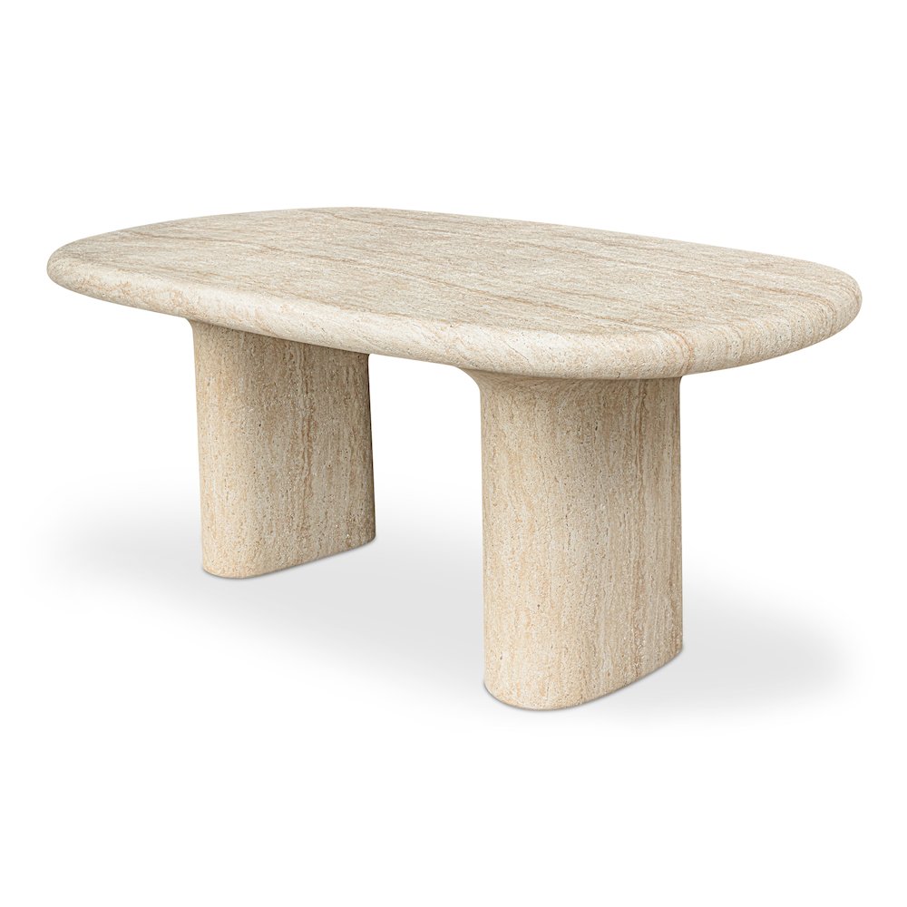 Warby Outdoor Dining Table Beige. Picture 1