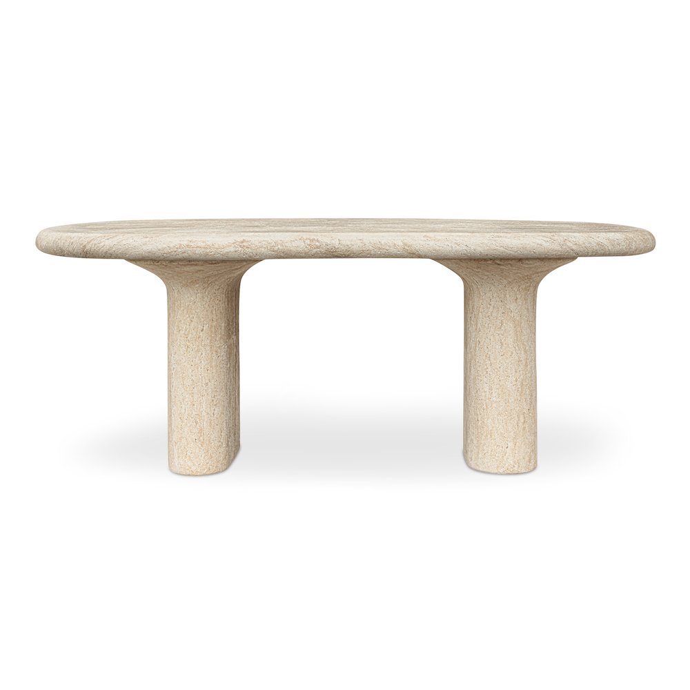 Warby Outdoor Dining Table Beige. Picture 3