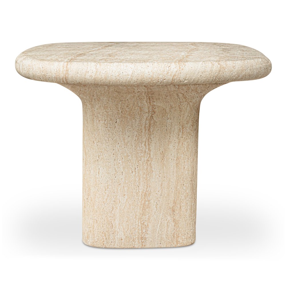Warby Outdoor Dining Table Beige. Picture 2
