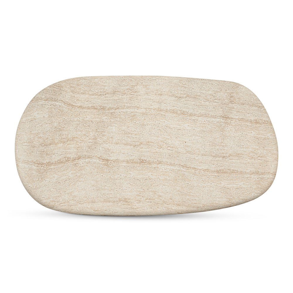 Warby Outdoor Dining Table Beige. Picture 4