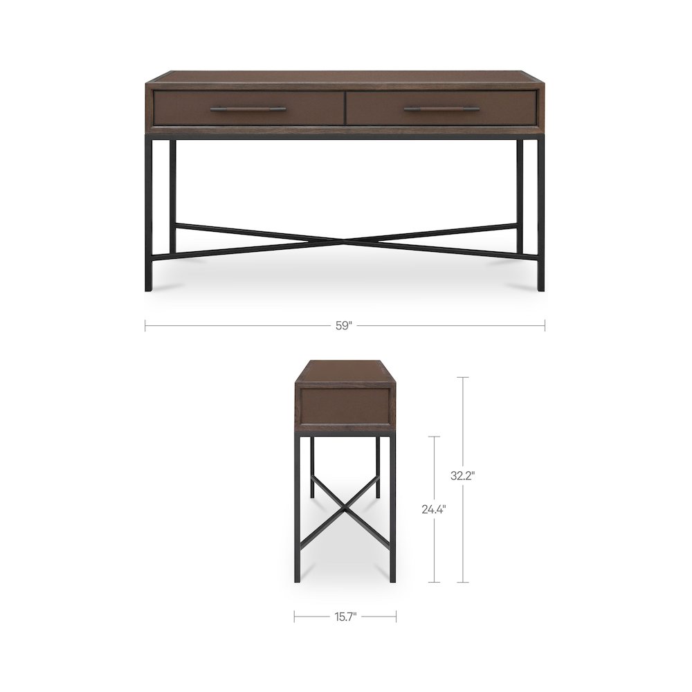Mako Console Table Brown. Picture 3
