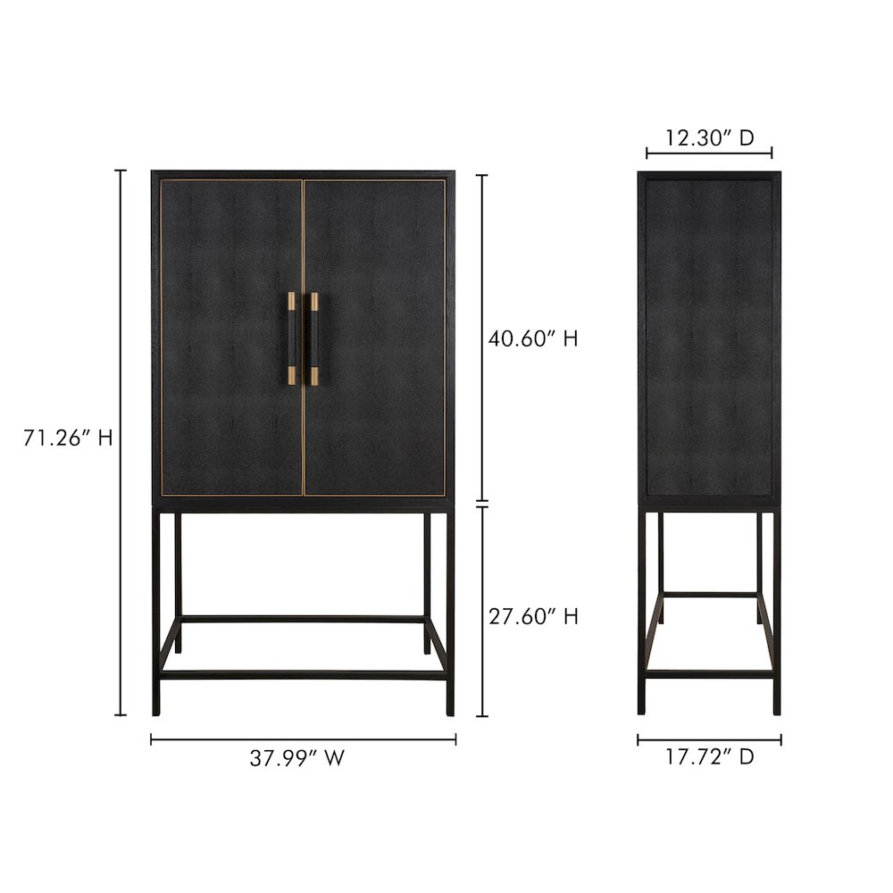 Mako Bar Cabinet Black. Picture 12