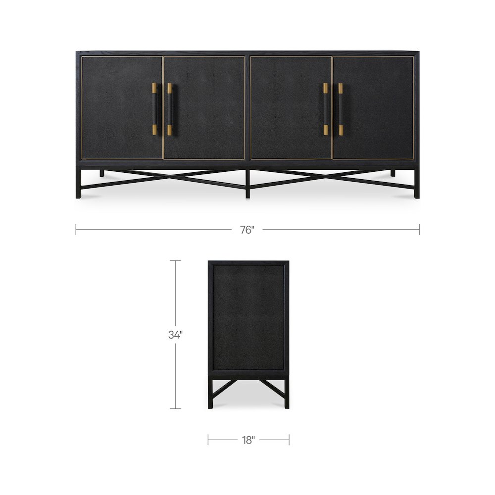 Mako Sideboard Black. Picture 2