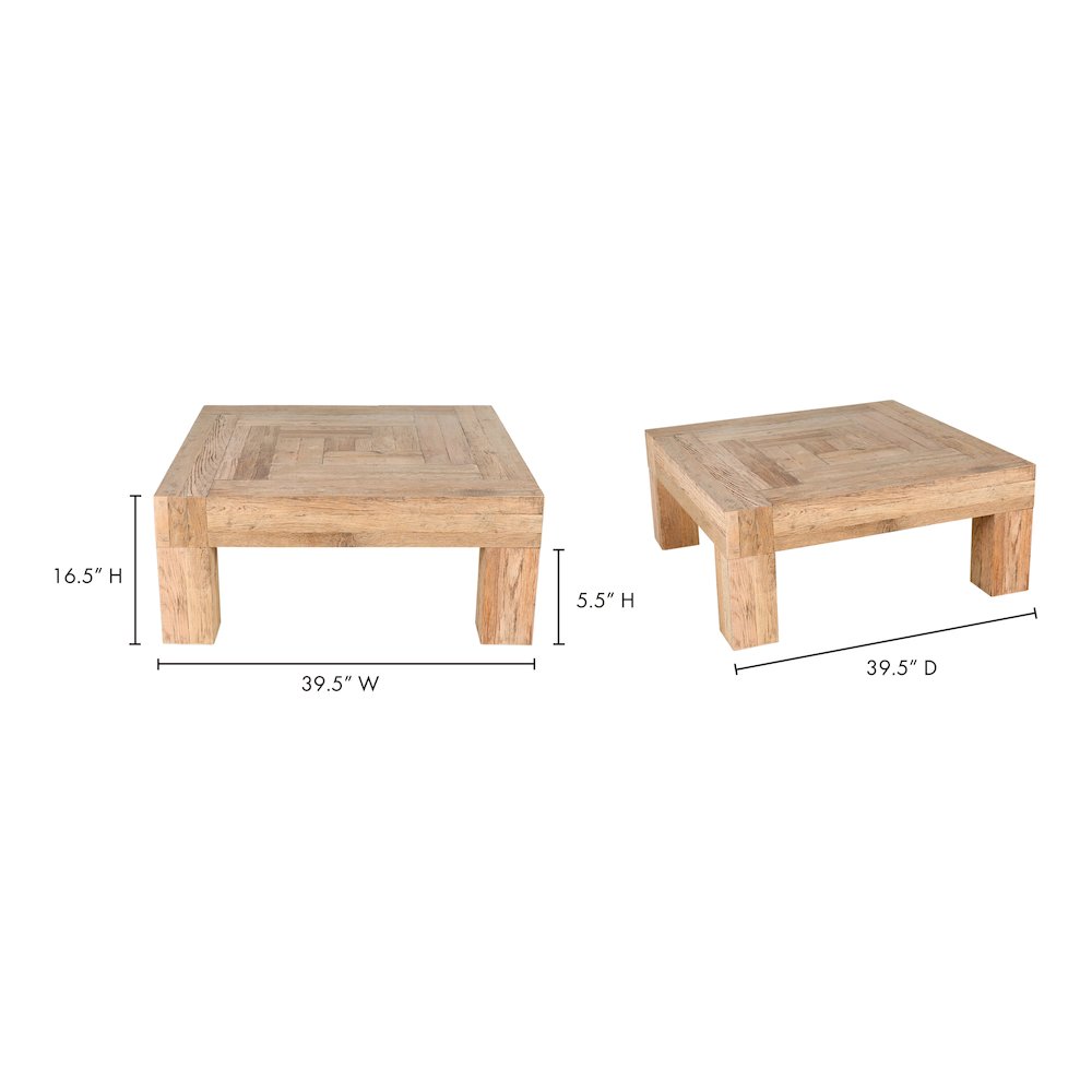 Evander Coffee Table Aged Oak. Picture 10