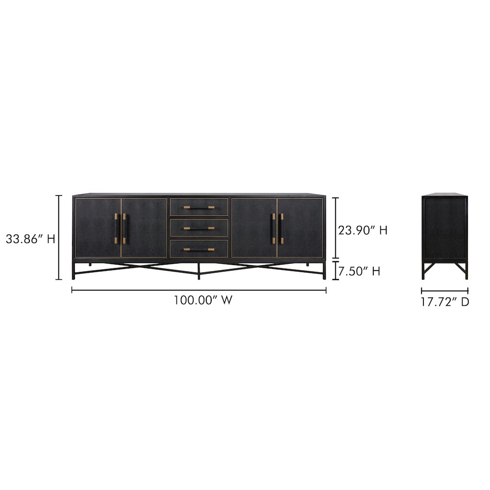 Mako Sideboard Large Black. Picture 12