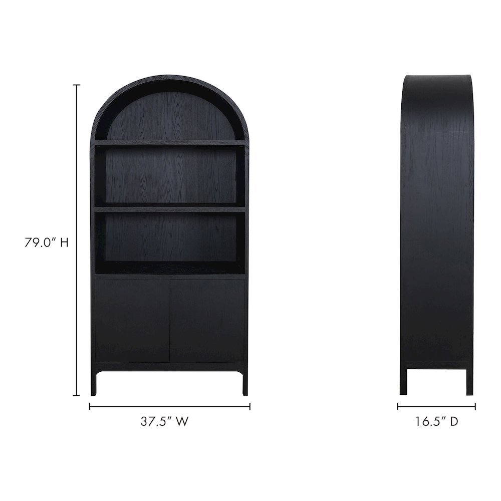 Wilde Display Cabinet Black Oak. Picture 11