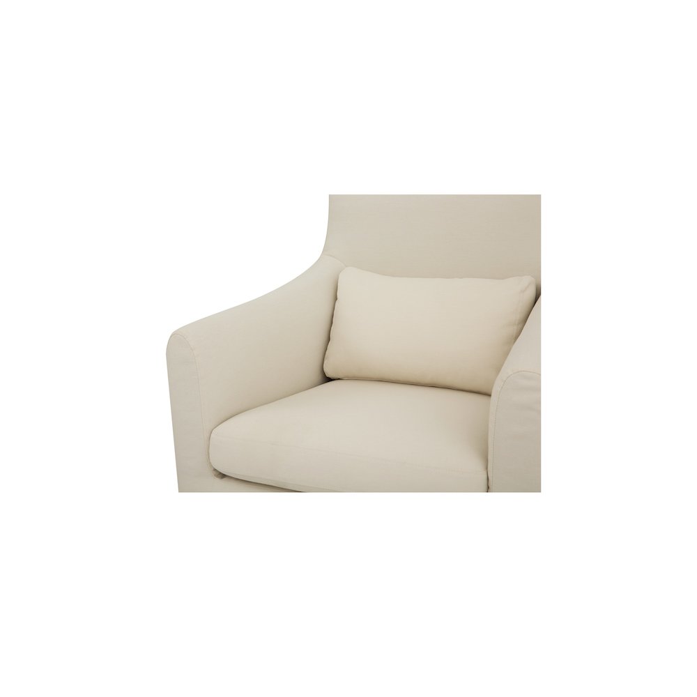 Lydia Outdoor Slipcover Dining Chair Cream. Picture 5