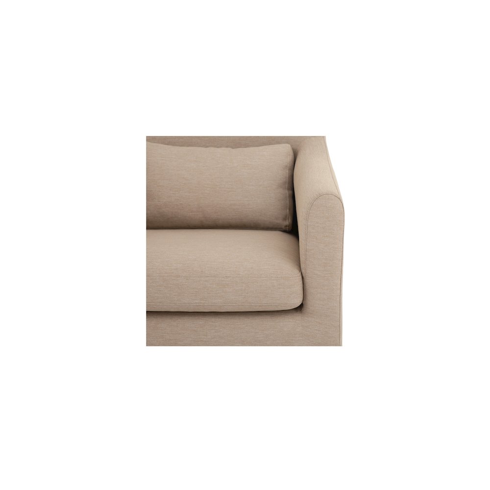 Lydia Outdoor Slipcover Dining Chair Light Brown. Picture 5
