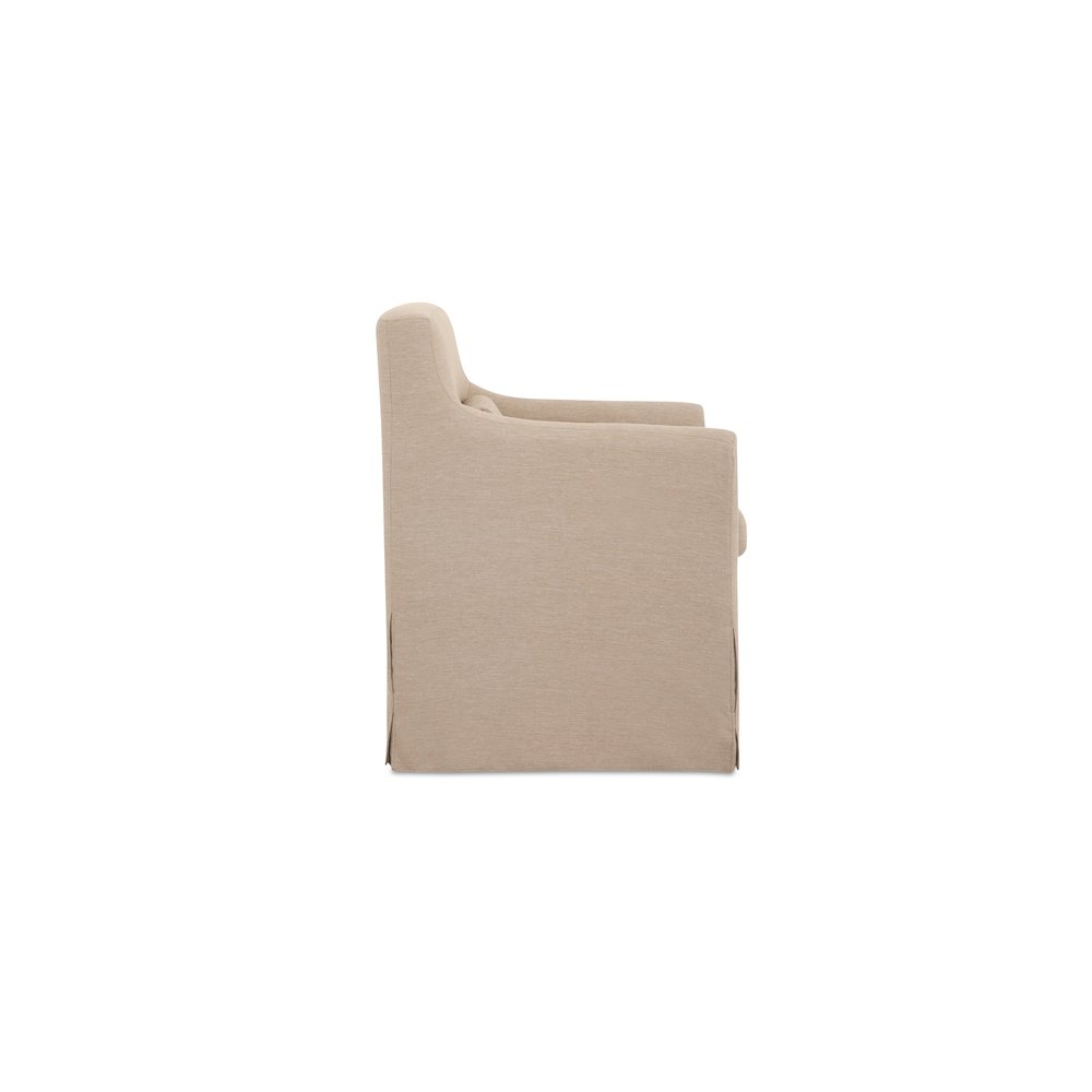 Lydia Outdoor Slipcover Dining Chair Light Brown. Picture 3