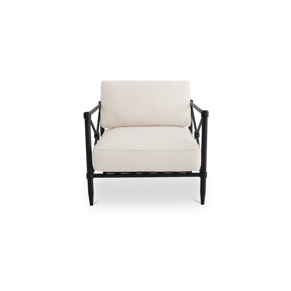 Willow Outdoor Accent Chair Cream. Picture 1