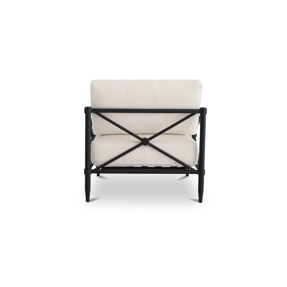 Willow Outdoor Accent Chair Cream. Picture 4