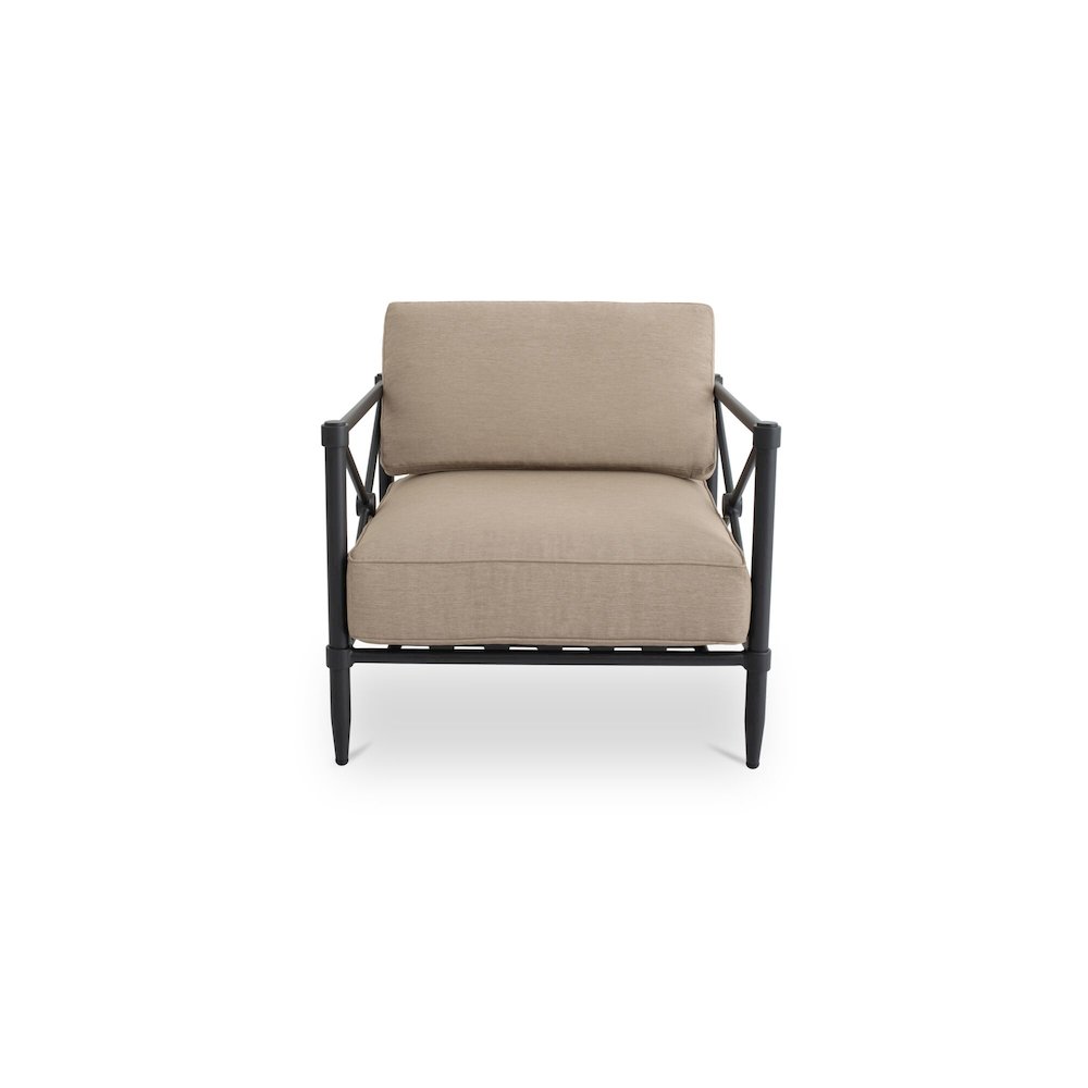 Willow Outdoor Accent Chair Light Brown. Picture 1
