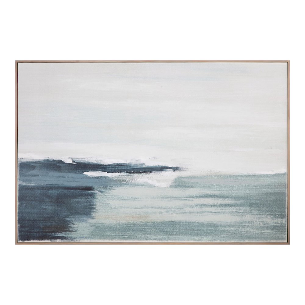 Shoreline Framed Painting. Picture 1