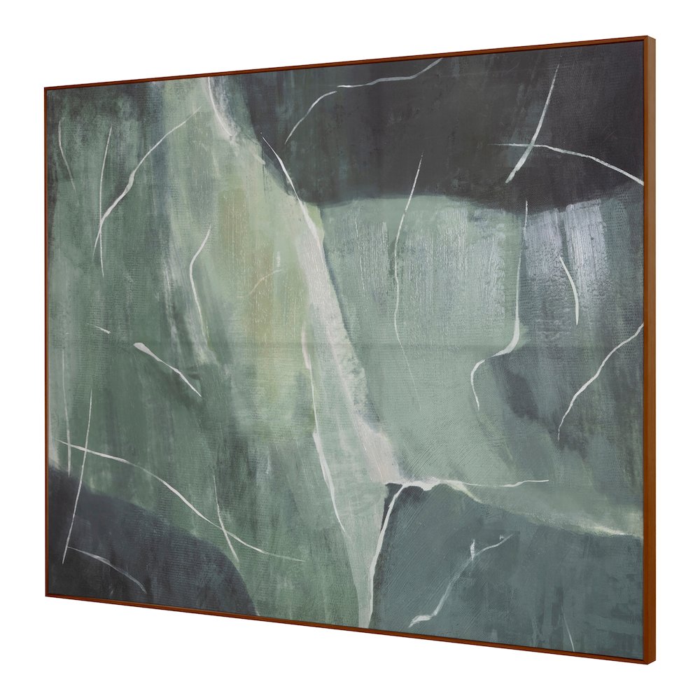 Impression Framed Painting Verdant Palette. Picture 2