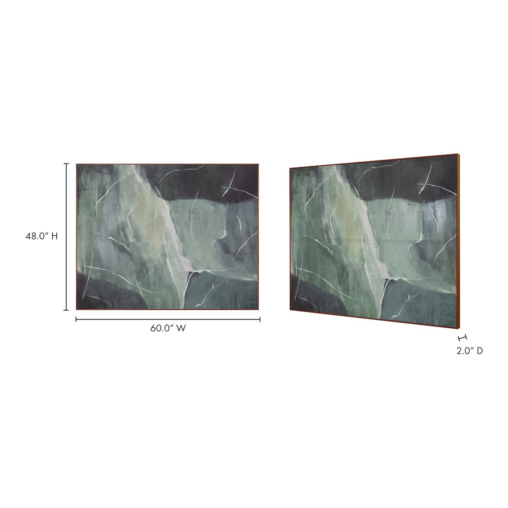 Impression Framed Painting Verdant Palette. Picture 10
