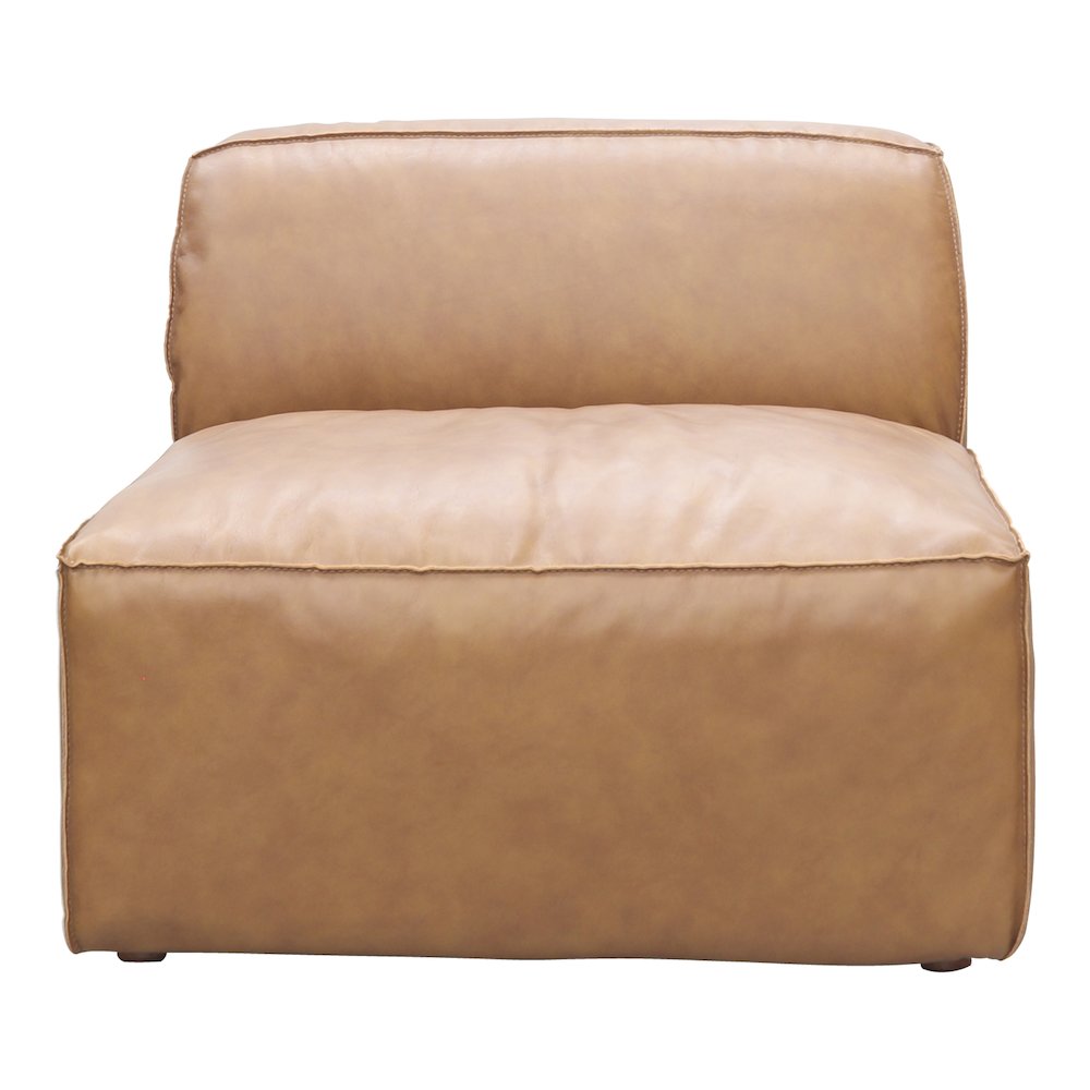 Form Slipper Chair Sonoran Tan Leather. Picture 1