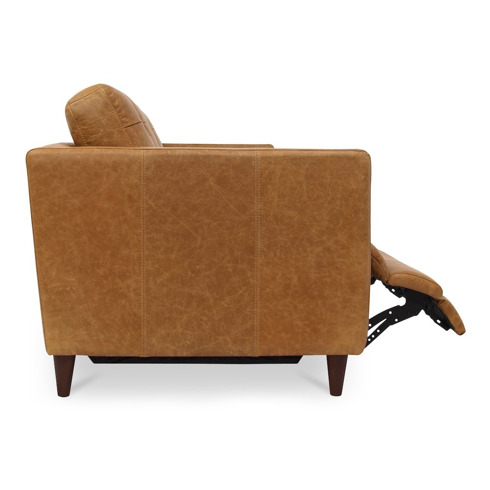 Bridgers Power Recliner Sofa Tan Leather. Picture 3