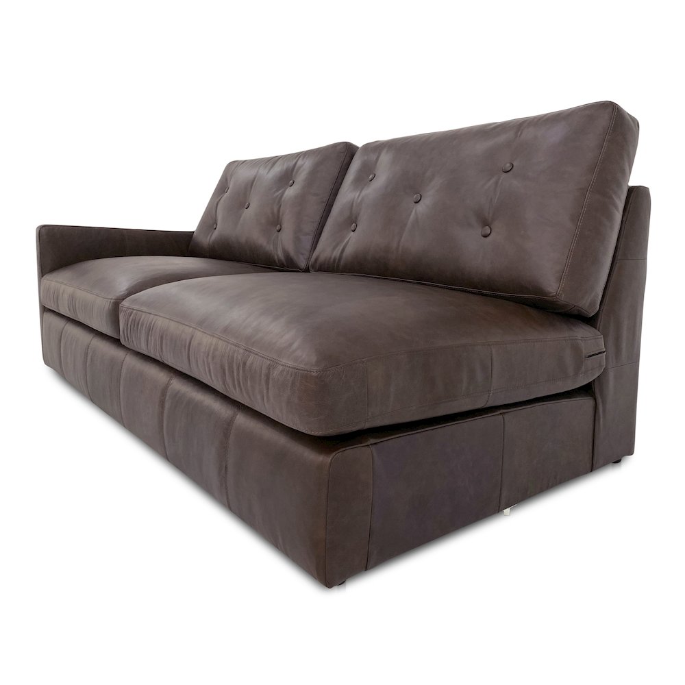 Thurlow Left Arm Facing Sofa Espresso Brown Leather. Picture 2