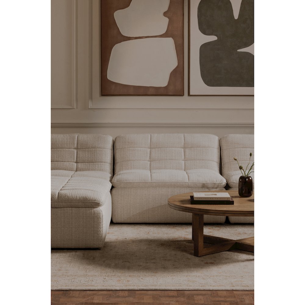 Lino Slipper Chair Textured Oat. Picture 8