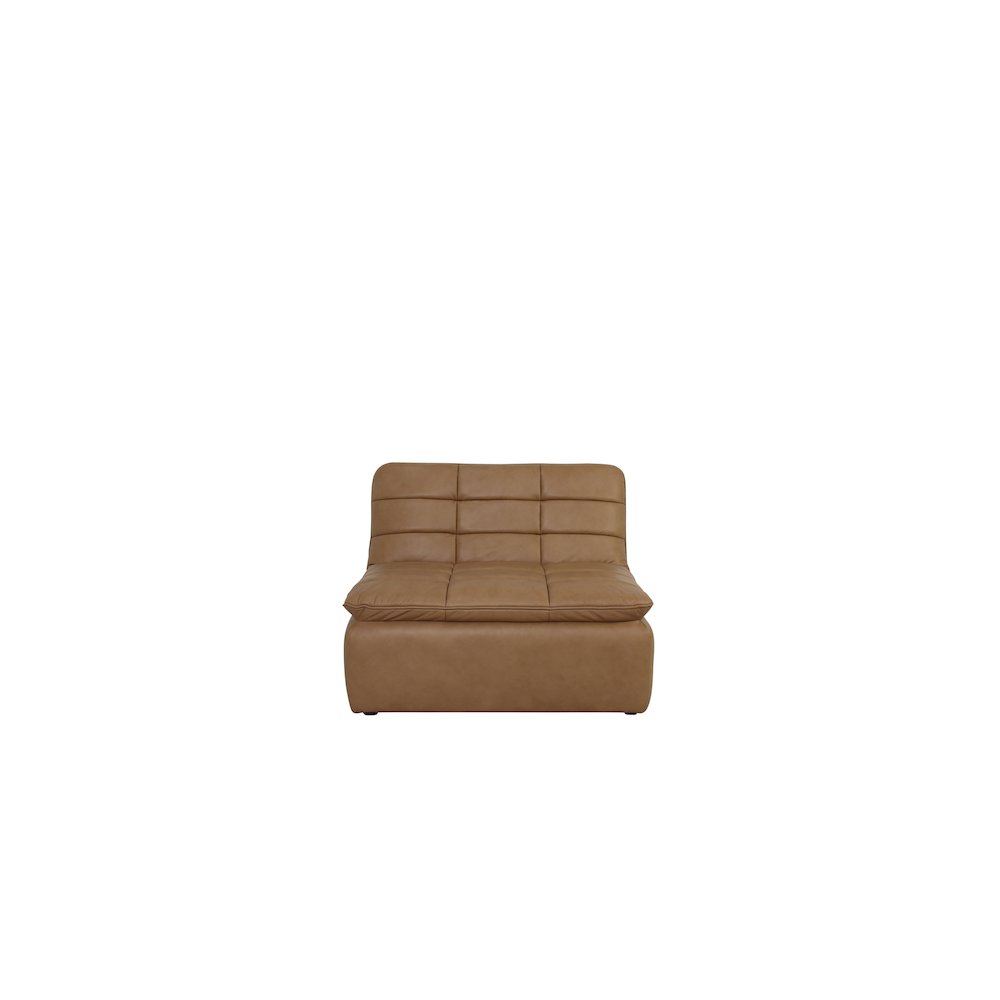 Lino Slipper Chair Tan Leather. Picture 1