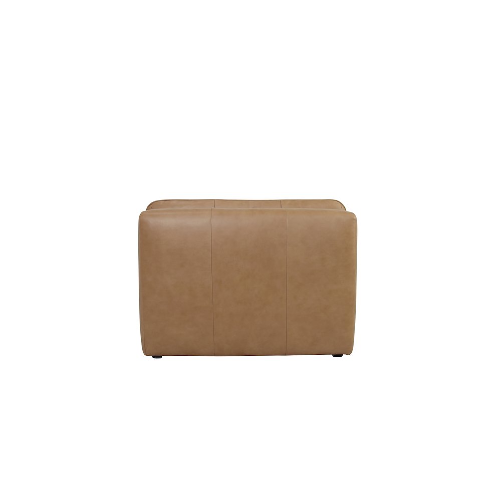 Lino Slipper Chair Tan Leather. Picture 4