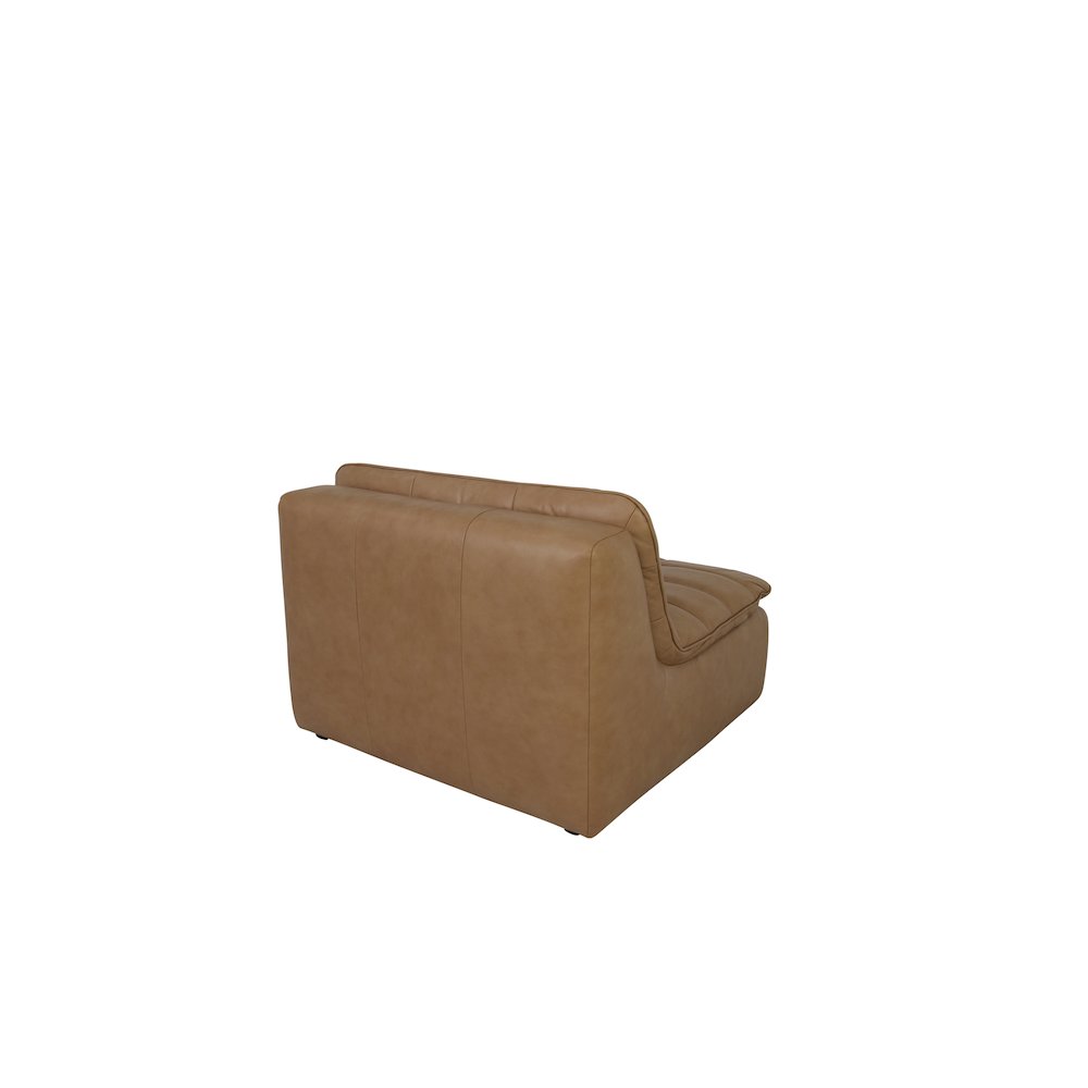 Lino Slipper Chair Tan Leather. Picture 2