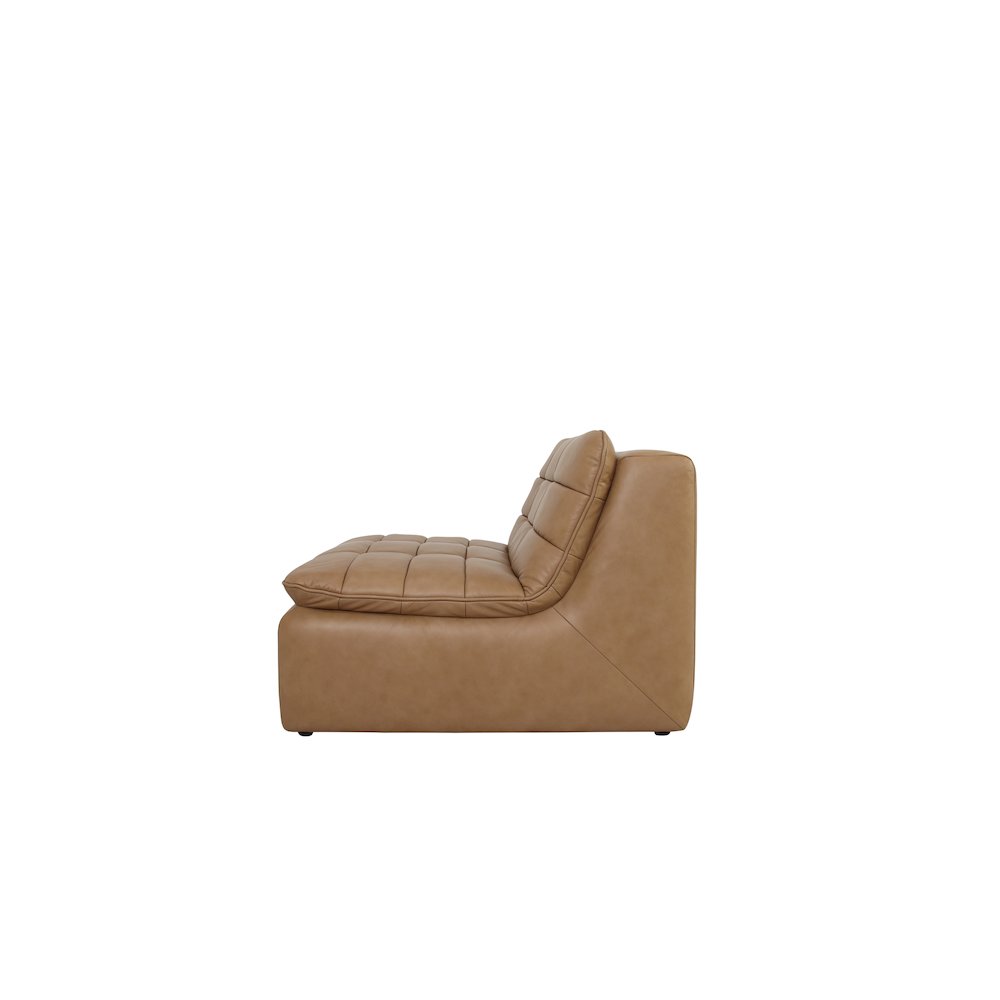 Lino Slipper Chair Tan Leather. Picture 3