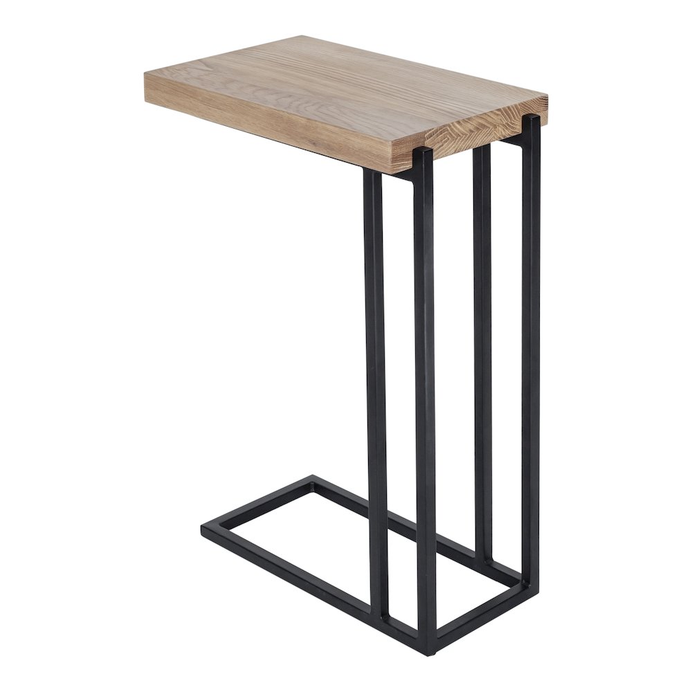 Mila C Shaped Side Table Natural. Picture 4
