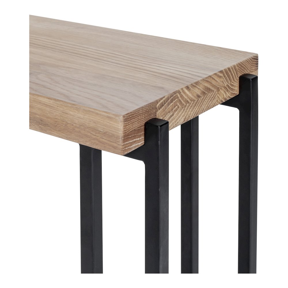 Mila C Shaped Side Table Natural. Picture 6