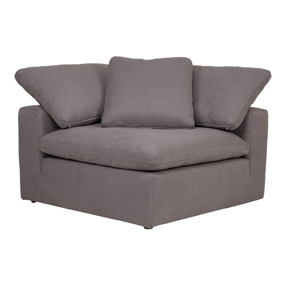 Clay Corner Chair Light Grey. Picture 1