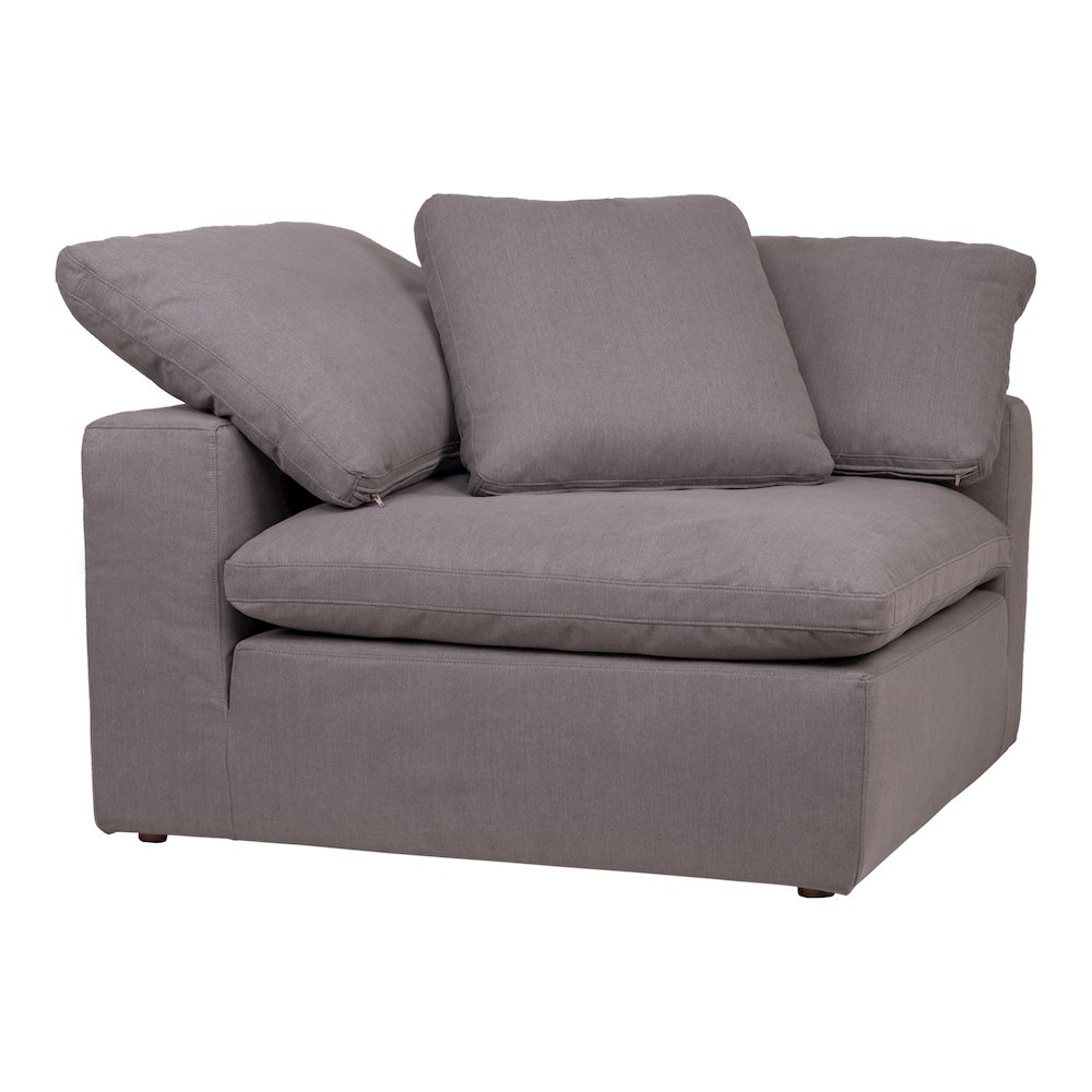 Clay Corner Chair Light Grey. Picture 2