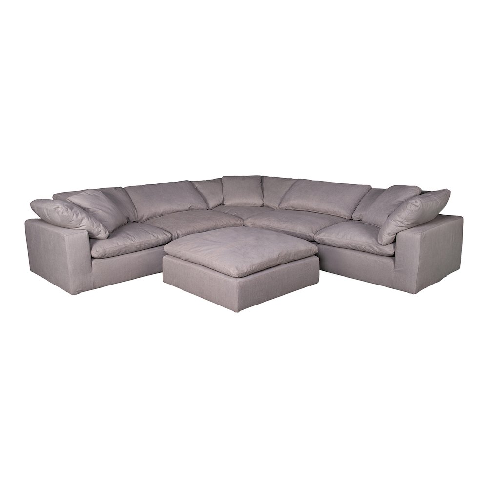 Clay Corner Chair Light Grey. Picture 9