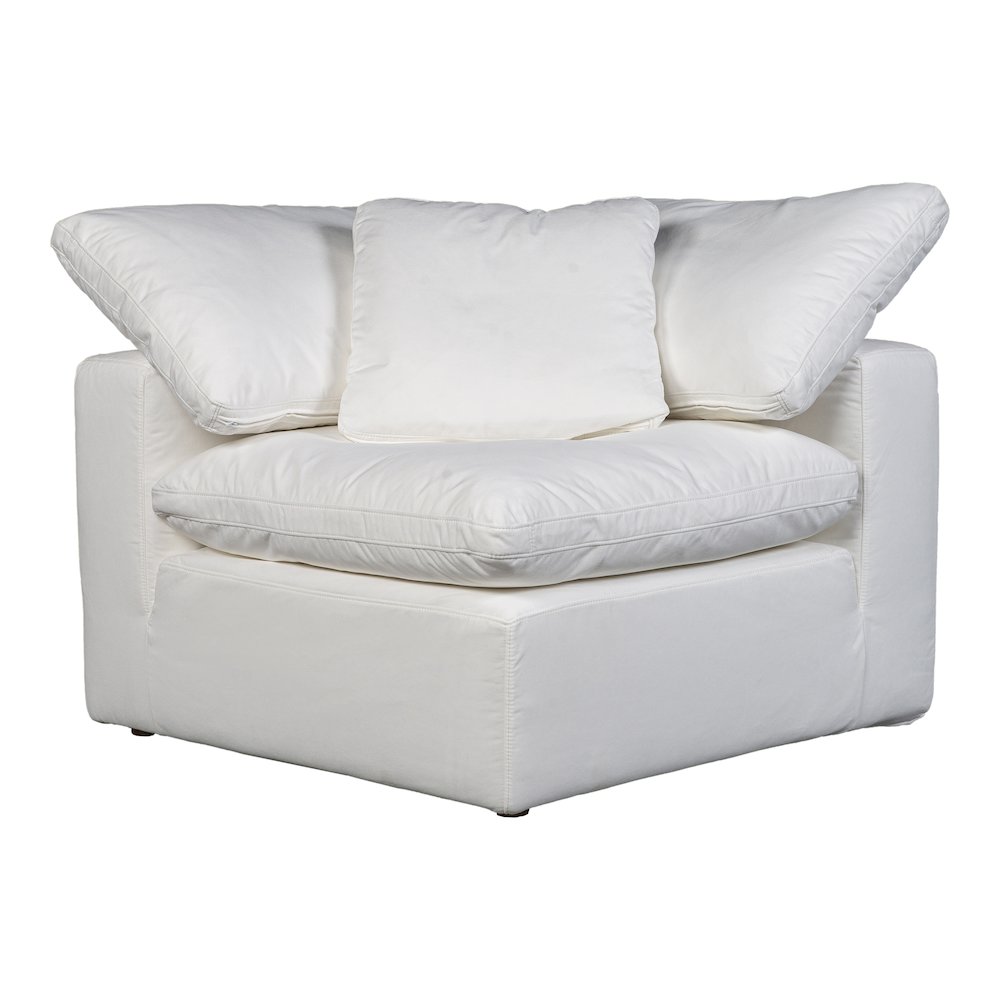 Terra Condo Corner Chair Cream White. Picture 1