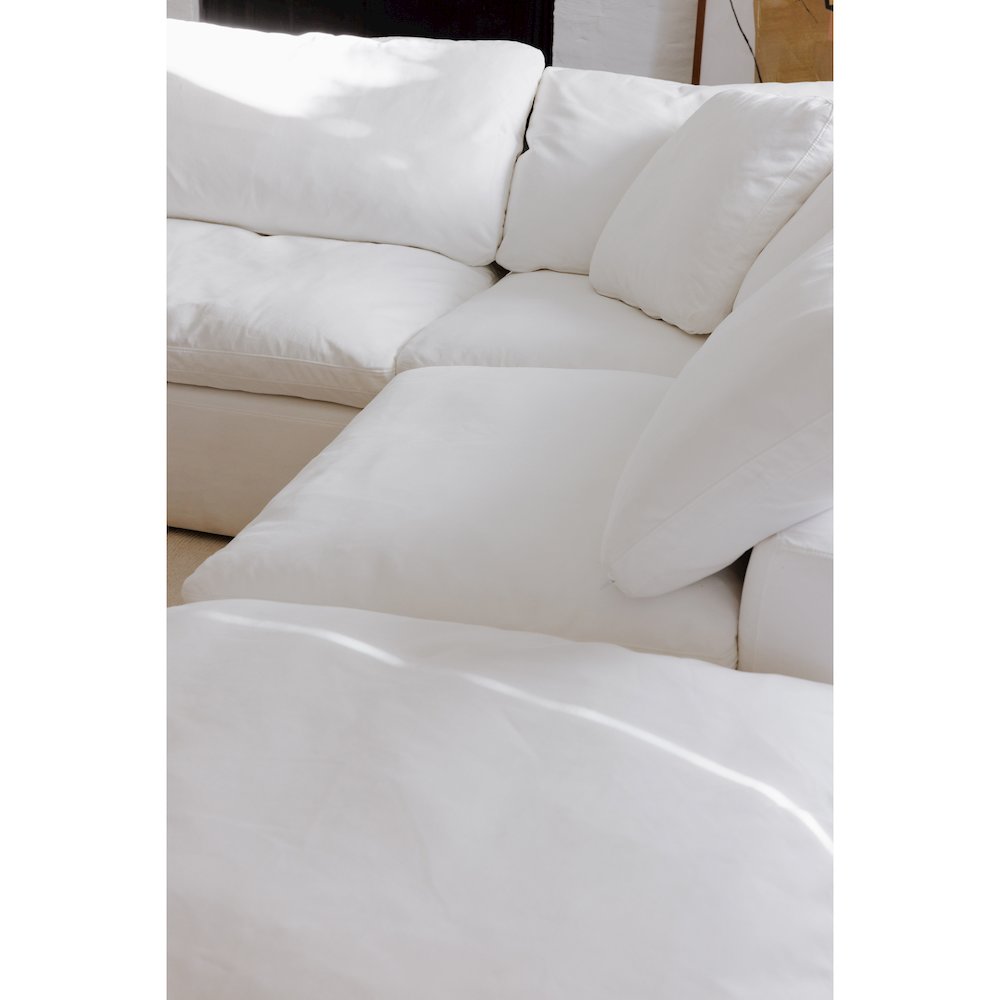 Terra Condo Corner Chair Cream White. Picture 7