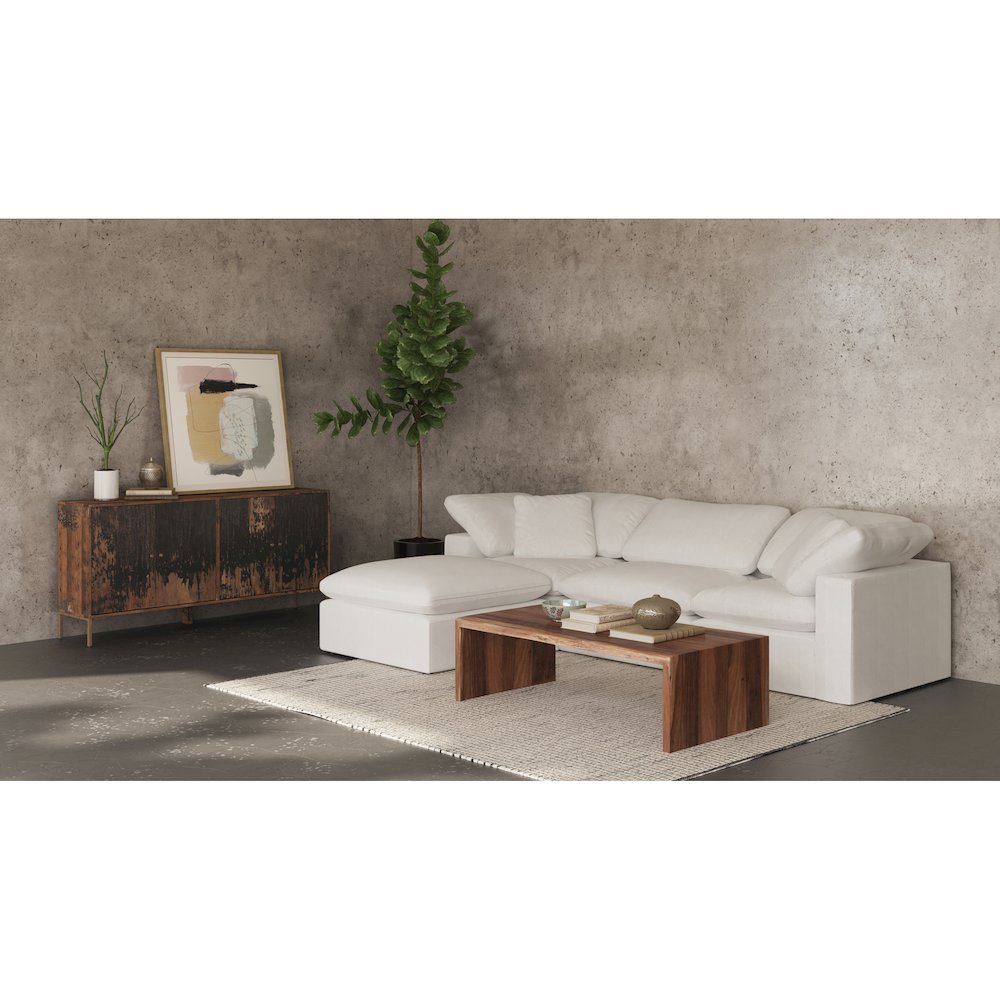 Terra Condo Corner Chair Cream White. Picture 10