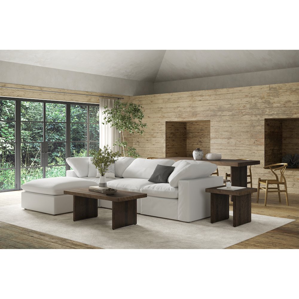 Terra Condo Corner Chair Cream White. Picture 11
